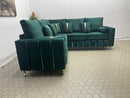 Ashford Corner Sofa Plush Velvet Sofa Range - Choose Combination
