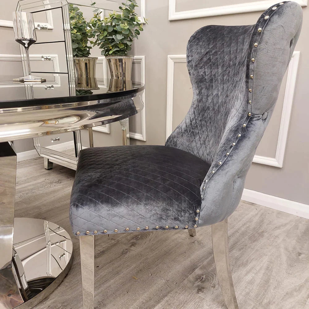 Dining chairs with mirrored legs new arrivals