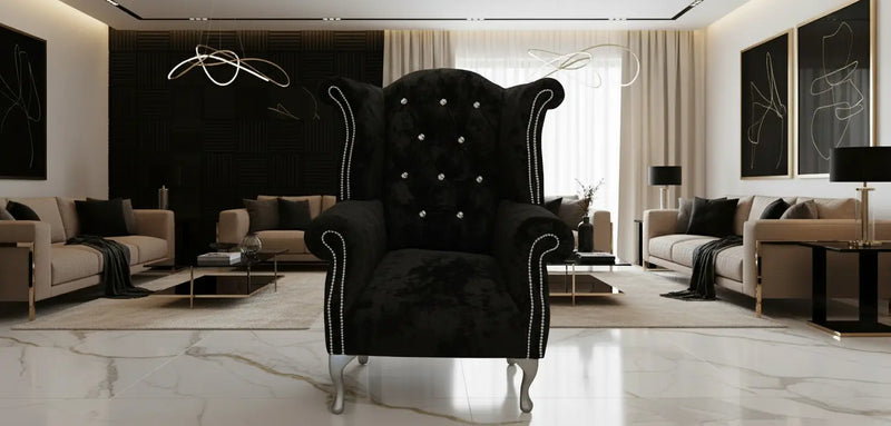Queen Ann Armchair – French Velvet & Lustro Velvet | Bespoke Luxury