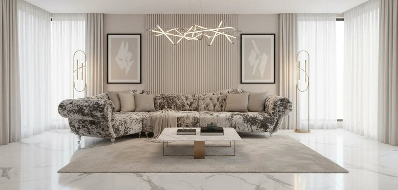 FABRAGE LUSTRO CRUSHED VELVET SOFA RANGE