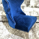 Valentino Navy velvet dining chair Set of 2