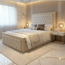 Arizona Plush Velvet Bed – Bespoke Handcrafted Bedstead (Made in the UK)