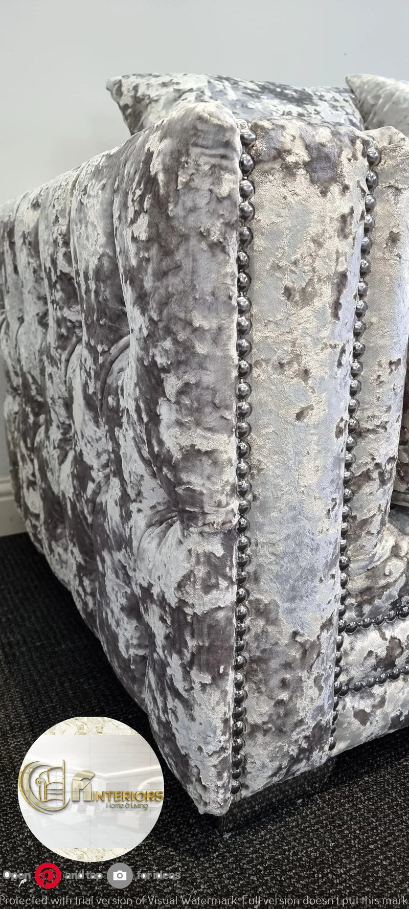 VOGUE LUSTRO CRUSHED VELVET SOFA RANGE