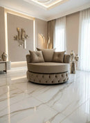 Swivel Chair / Cuddle Chair In French Velvet & Lustro Velvet Range