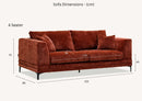 Aluxo Lenox Sofa Range in Steel Velvet furnish 365
