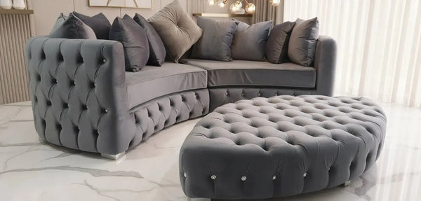 CURVED VELVET ROYAL BOHEMIA SOFA