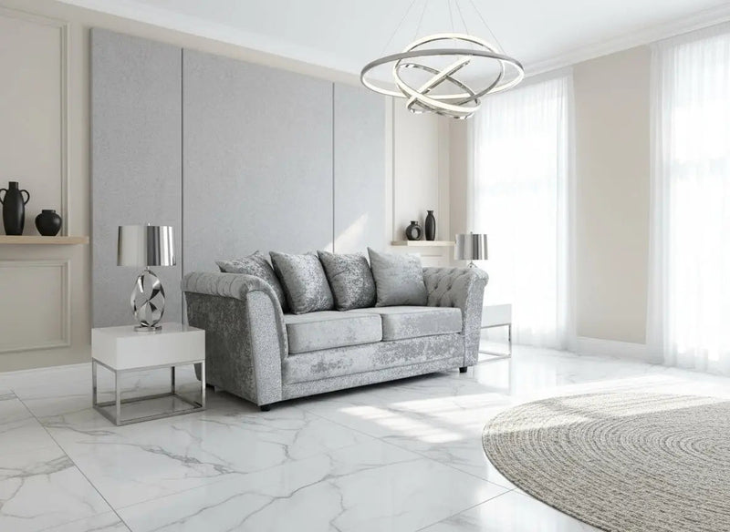 Rachel Glitter Crushed Velvet Sofa Range