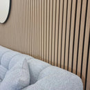 Acoustic Wood Slatted Wall Panels - White Oak (Pack of 4) F I INTERIORS