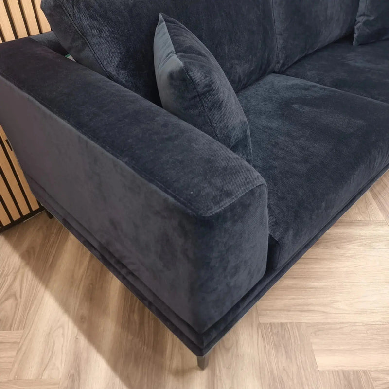 Aluxo Lenox Sofa Range in Aegean Blue Velvet furnish 365