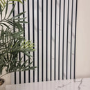 Acoustic Wood Slatted Wall Panels - White Marble (Pack of 4) F I INTERIORS