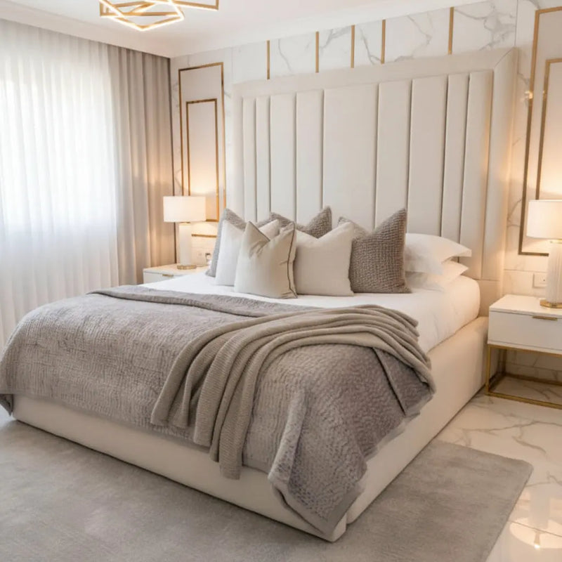 Ignite Plush Velvet Bed – Bespoke Handcrafted Bedstead (Made in the UK)