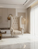 Queen Ann High Back Armchair – French Velvet & Lustro Velvet Range