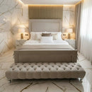 Onyx Plush Velvet Bedframe – Bespoke Handmade Design