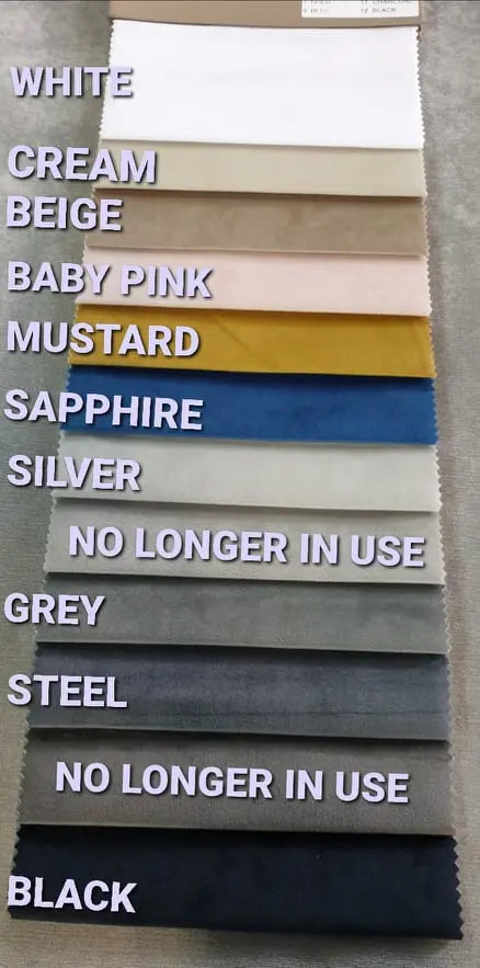 BEDFRAME SAMPLE - Plush Velvet Fabric Sample