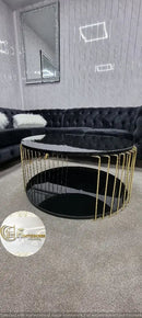 EFES ROUND COFFEE TABLE BLACK OR WHITE