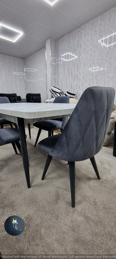 IRMAK EXTENDED DINING TABLE + 4 x CHAIRS