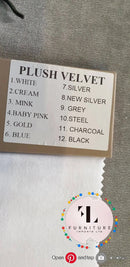 BEDFRAME SAMPLE - Plush Velvet Fabric Sample