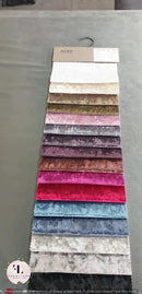 BEDFRAME SAMPLE - Crushed Velvet Bed Samples