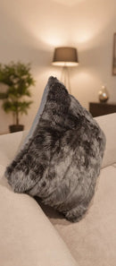 Neoma Grey  With Grey Fur Cushion