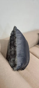 Neoma Grey  With Grey Fur Cushion