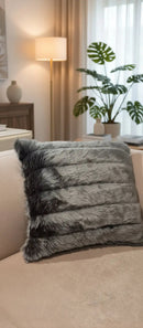 Neoma Grey  With Grey Fur Cushion