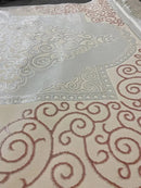 Calliope Rug 240 x 145 PINK & CREAM