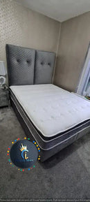 Colorado Divan Ottoman Bedframe In Grey Without Mattress