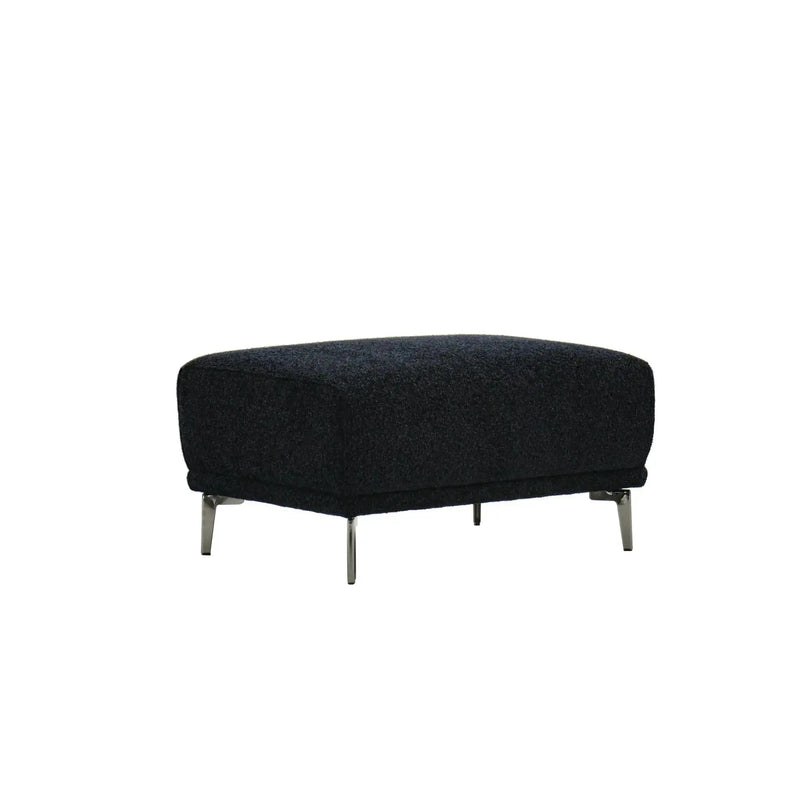 Aluxo Albany Sofa Range in Black Lux Boucle Fabric F I INTERIORS