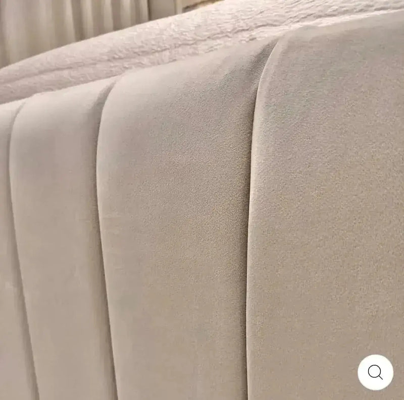 Louisiana Plush Velvet Panel Bed – Bespoke Handcrafted Bedstead (Made in the UK)