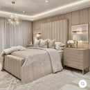 Louisiana Plush Velvet Panel Bed – Bespoke Handcrafted Bedstead (Made in the UK)