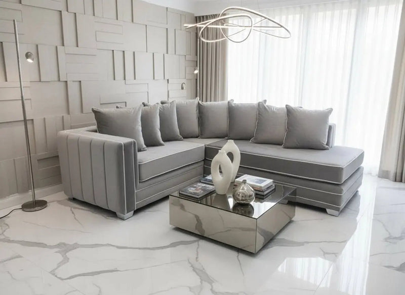 Louisiana Velvet Chaise Sofa Range