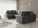 CUBIX FRENCH VELVET U CORNER SOFA RANGE