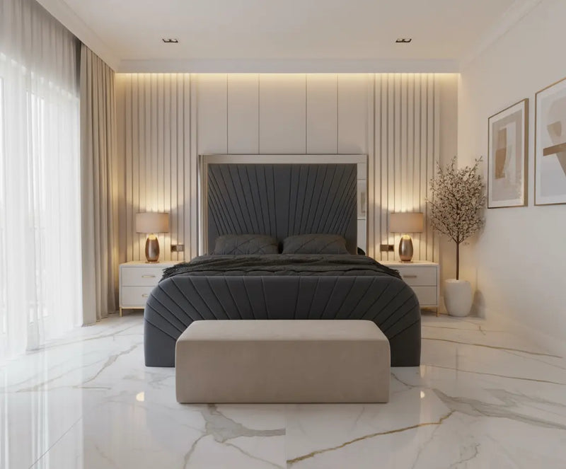 Isla Mirrored Bed Frame – Bespoke Handmade Design