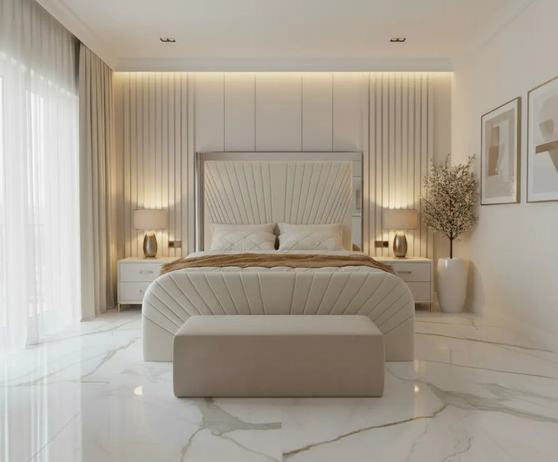 Isla Mirrored Bed Frame – Bespoke Handmade Design