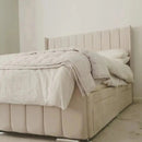 Deviana Divan 2 Drawer Bed Frame in Plush Velvet – Exclusive Handmade Storage Bed