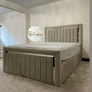 Elcante bedframe in plush velvet