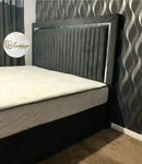 Elcante bedframe in plush velvet