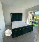 Elcante bedframe in plush velvet