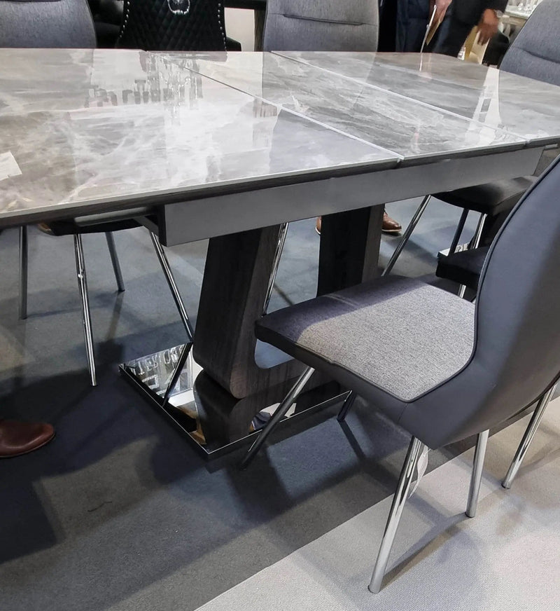 Zermatt Extendable Dining Table(160 – 200) (Grey Ceramic)