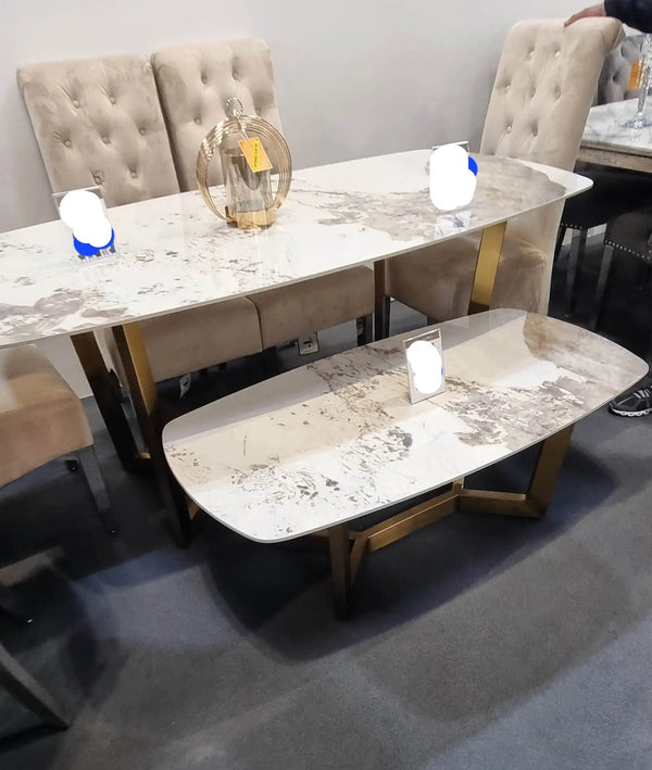 SORRENTO OVAL CERAMIC COFFEE TABLE