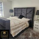 Avery Plush Velvet Bed – Bespoke Handcrafted Bedstead (Made in the UK)