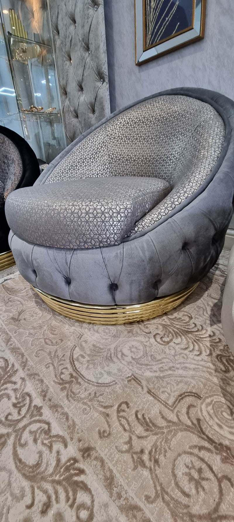 BVLGARI BERJER CHAIR Chrometrimsofachair goldtrimsofachair velvetsofachair dubaisofacollection plushvelvetsofas luxurysofa uniquesofas furniture sofas sofachair berjerchair homedecor design interiordesign livingroom home furnituredesigns love bespoke bespokesofas velvetsofa 