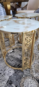 RONA NEST OF TABLES 3+1 - BLACK AND GOLD