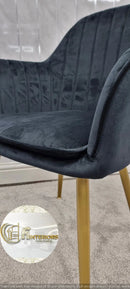 PRETORIA VELVET DINING CHAIR