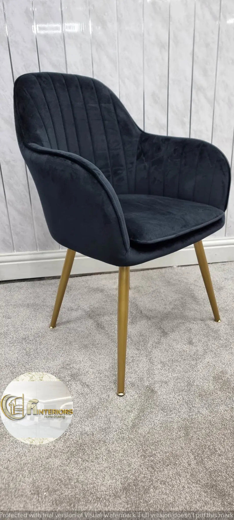 PRETORIA VELVET DINING CHAIR