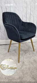 PRETORIA VELVET DINING CHAIR
