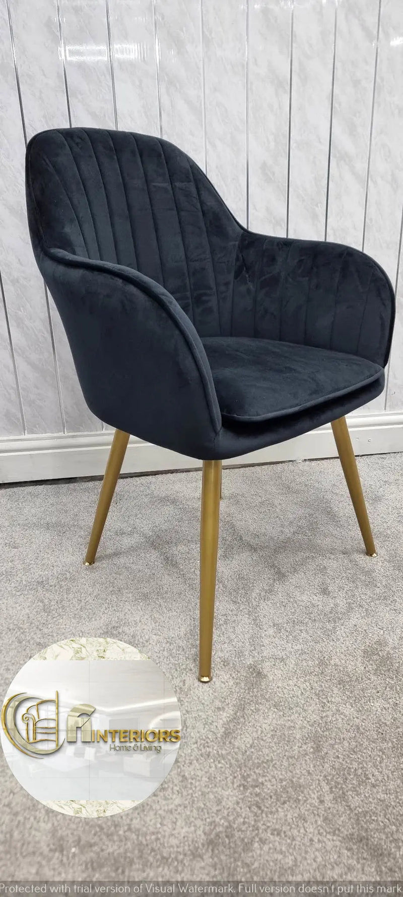 PRETORIA VELVET DINING CHAIR