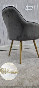 PRETORIA VELVET DINING CHAIR