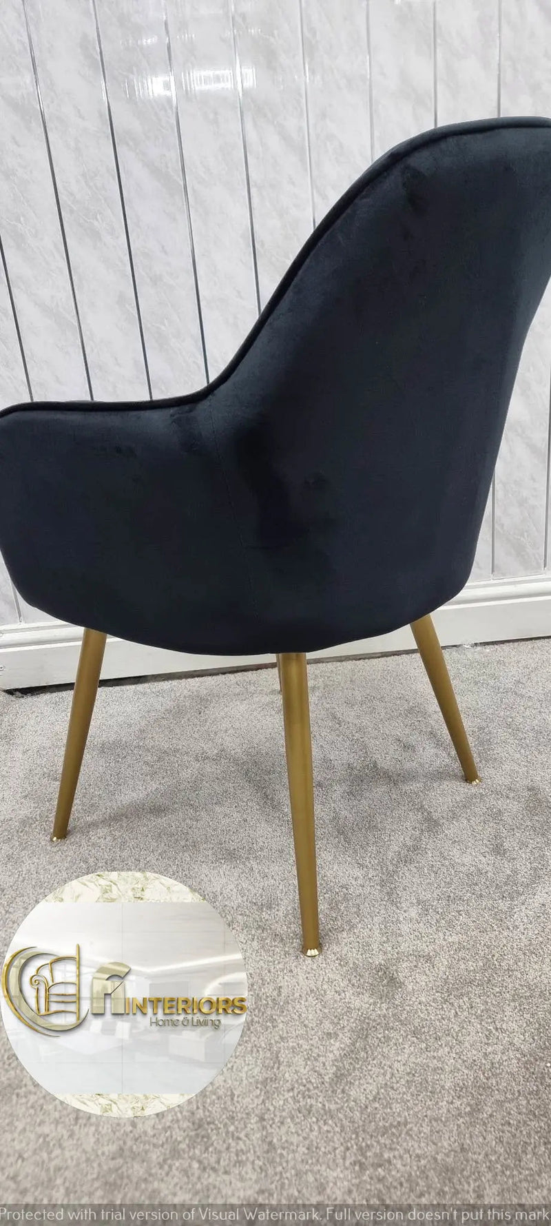 PRETORIA VELVET DINING CHAIR