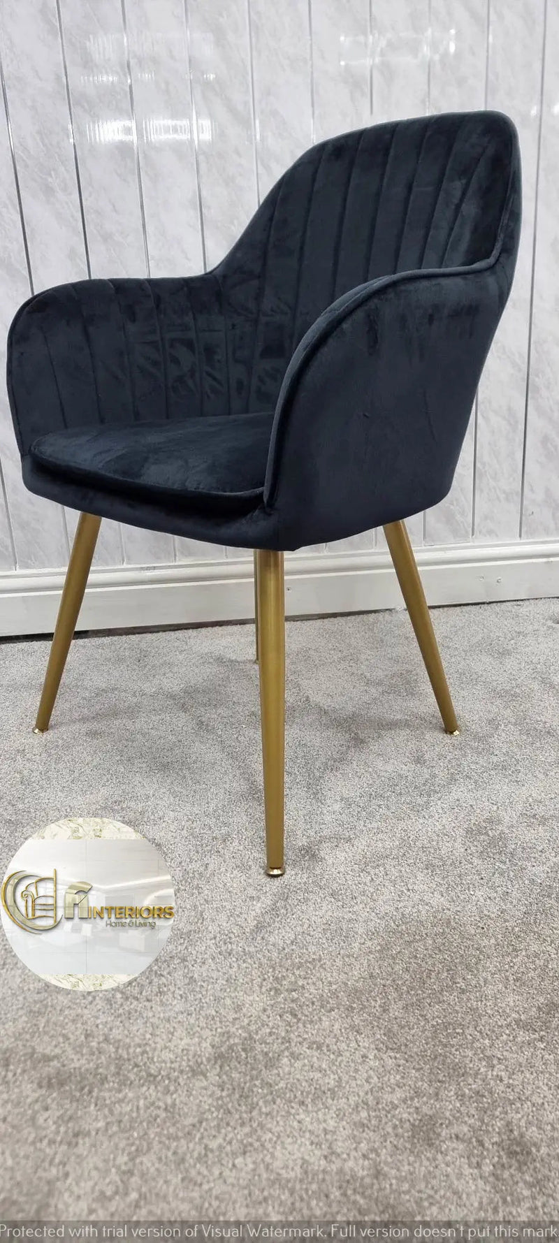 PRETORIA VELVET DINING CHAIR